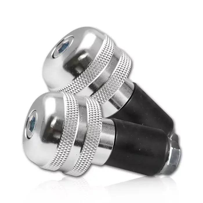 Lenkergewichte Alu silber Ø28mm passend für 22mm Stahllenker Beliebt