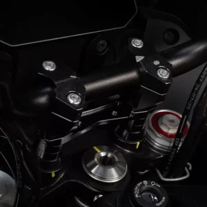 Super-Preis GILLES 2DGT verstellbare Lenkerböcke schwarz passend für Moto Guzzi V100 Stelvio