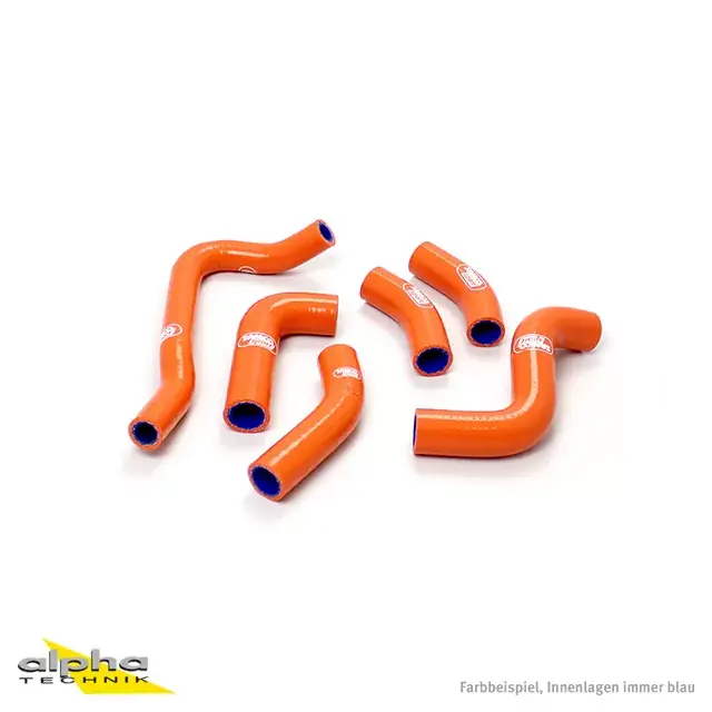 Solange Der Vorrat Reicht SAMCO SPORT Siliconschlauch Kit orange passend für KTM 400 EXC SX 520 EXC SX 1999-2002
