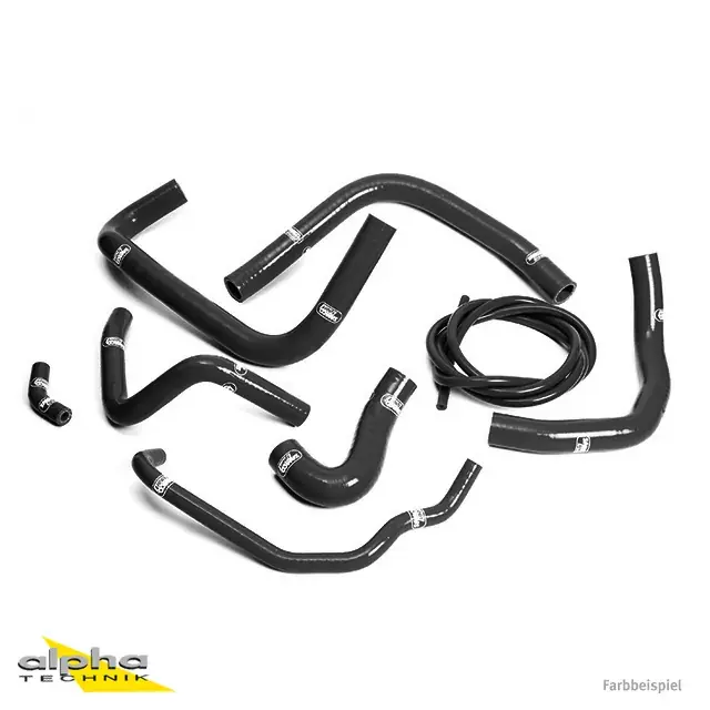 Sonderaktion SAMCO SPORT Silikonschlauch Kit schwarz passend für Honda CBR900RR (SC33) 1996–1997