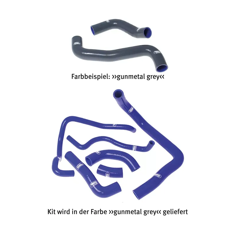 Knallerangebot SAMCO SPORT Siliconschlauch Kit gunmetal grey passend für Kawasaki ZX10R 2008-2010