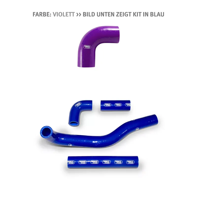 SAMCO SPORT Siliconschlauch Kit violett passend für Kawasaki KX500 (1983–2004) Begrenztes Angebot