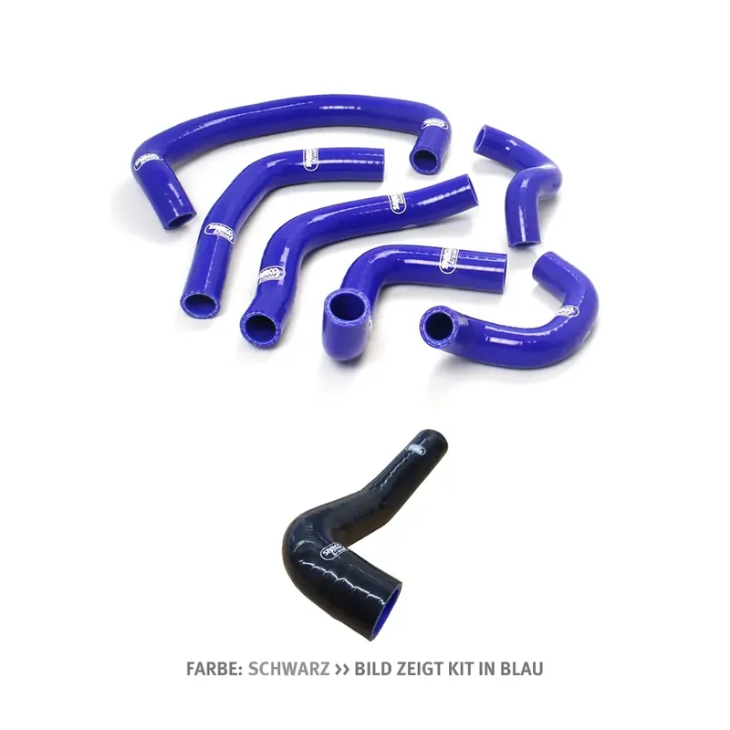 SAMCO SPORT Siliconschlauch Kit schwarz passend für Suzuki GSXR400 1990-1995 Echt