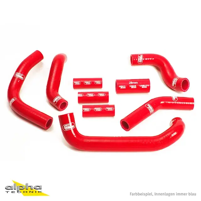 Ausverkauf SAMCO SPORT Siliconschlauch Kit rot passend für Suzuki GSXR750W/GSXR1100W 1992–1998