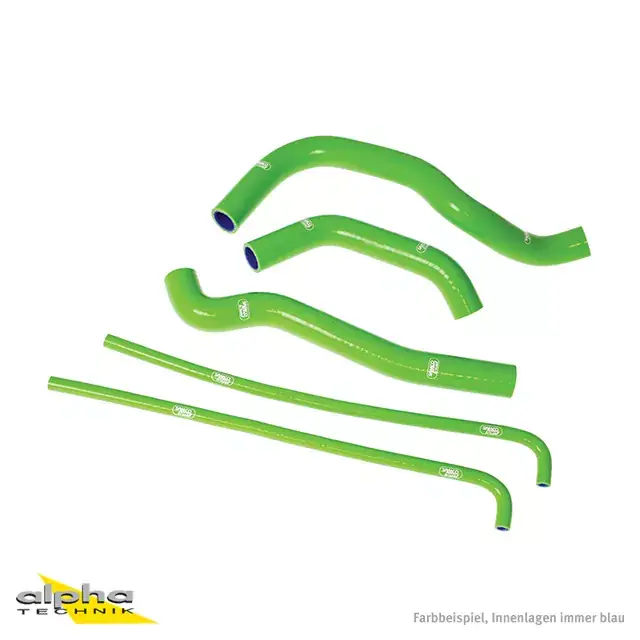 SAMCO SPORT Siliconschlauch Kit grün passend für Kawasaki KLR650 Tengai 1987–2005 Versand Am Gleichen Tag
