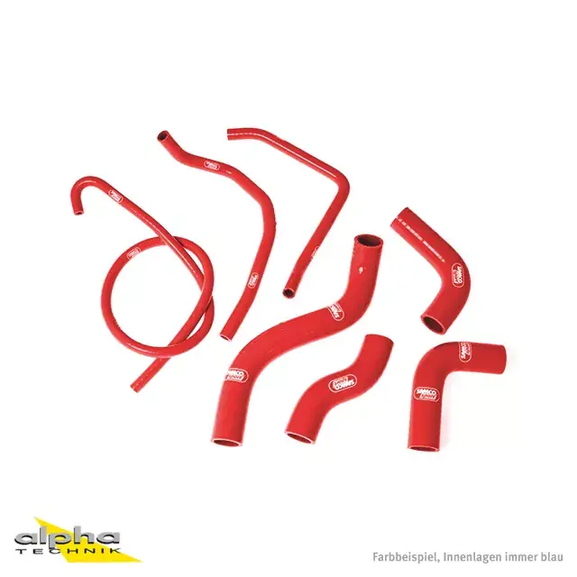 SAMCO SPORT Siliconschlauch Kit rot passend für Kawasaki Z1000 2003-2006 Neuheit