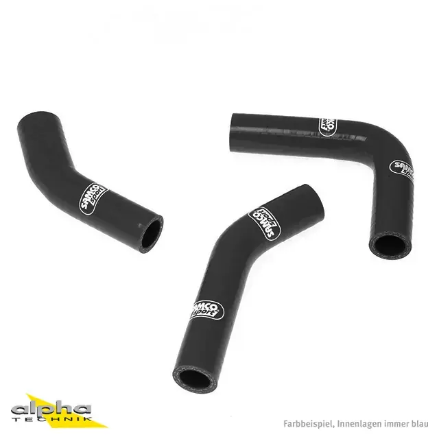SAMCO SPORT Siliconschlauch Kit schwarz passend für Yamaha RD250LC RD350LC Preisknaller