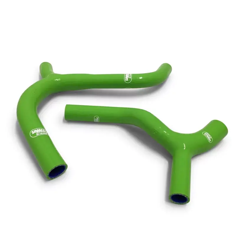 Top-Seller SAMCO SPORT Siliconschlauch Kit Y-Stück Race Design grün passend für Kawasaki KX450F 2016-2018