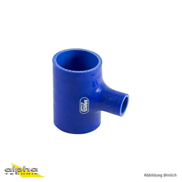 Heißes Angebot SAMCO SPORT Siliconschlauch T-Stück blau 54 mm Innendurchmesser 25 mm Auslass