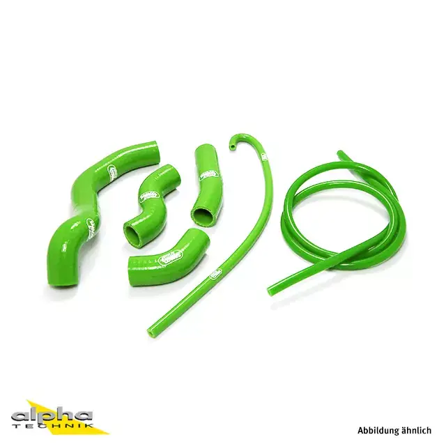 Sonderangebot SAMCO SPORT Siliconschlauch Kit 6-teilig grün passend für Kawasaki Z800 (2013–2016)