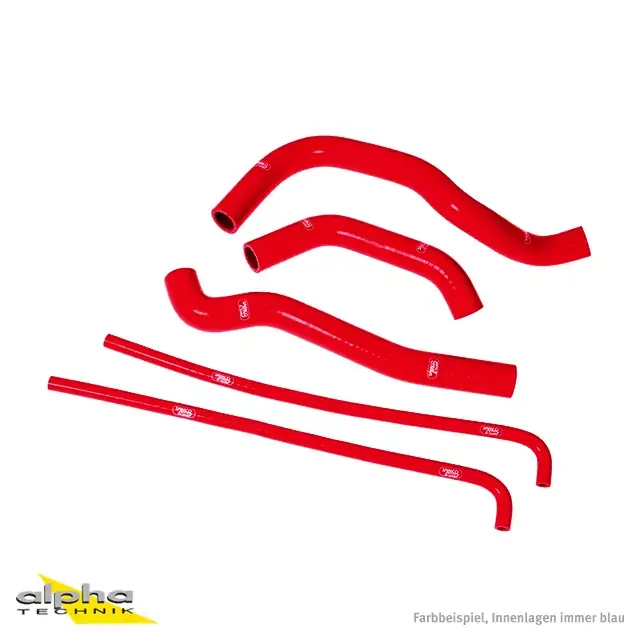 Highlight Samco Sport Siliconschlauch Kit rot passend für Kawasaki KLR650 Tengai (1987–2005)