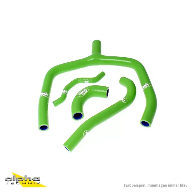 Mega-Angebot SAMCO SPORT Siliconschlauch Kit Y-Stück Race Design grün passend für Kawasaki KX250F 2009-2016