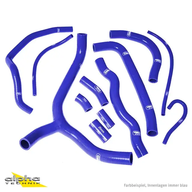 Letzte Chance SAMCO SPORT Siliconschlauch Kit blau passend für Honda VFR800 RC46 (2002–2014)
