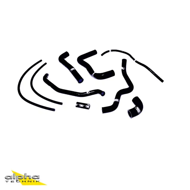 Schnäppchen Samco Sport Siliconschlauch Kit schwarz passend für Aprilia RSV1000R Tuono 1000R Factory 2004–2010