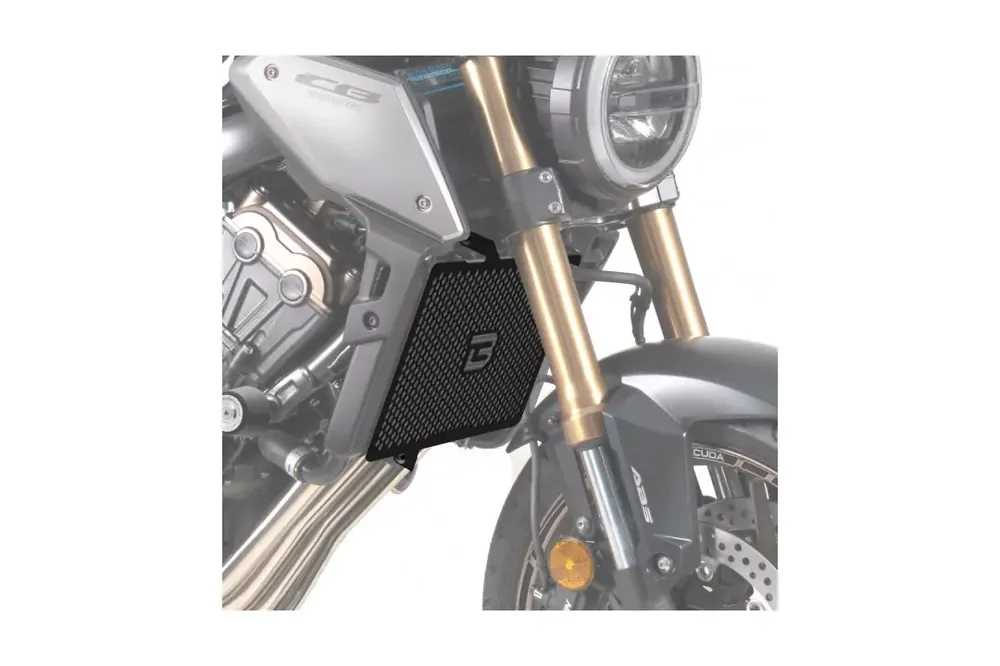 Jetzt Kaufen Barracuda Kühlerschutz Aluminium schwarz passend für Honda CB650R 2019-2023