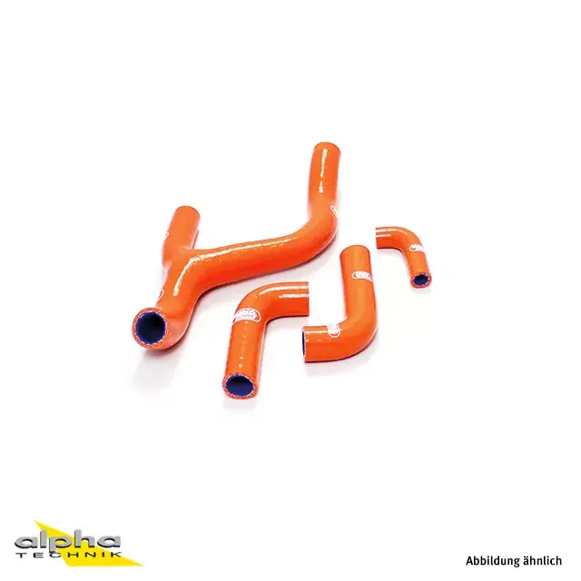 SAMCO SPORT Siliconschlauch Kit Y-Stück Race Design orange passend für KTM 250 350 XCF-W EXC-F, Husaberg FE250 FE350, Husqvarna FE250 FE350 2012-2016 Saisonangebot