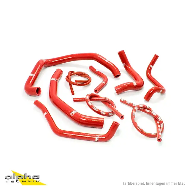 Direktkauf SAMCO SPORT Siliconschlauch Kit 9-teilig rot passend für Honda CBR600F PC35 (1999–2002)