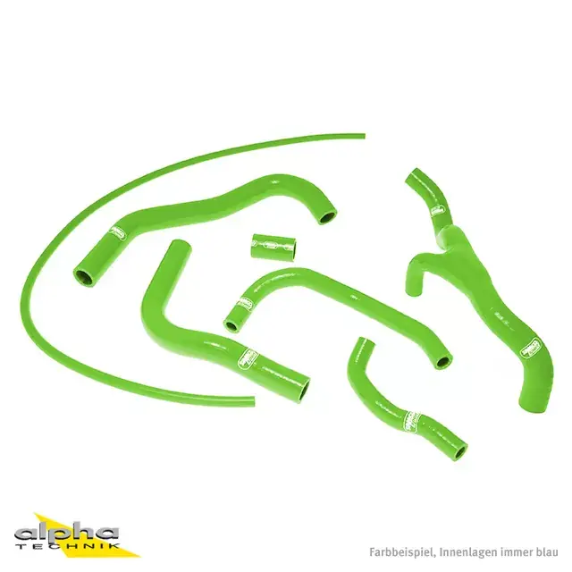SAMCO SPORT Siliconschlauch Kit grün passend für Honda CBR600RR 2007–2024 Heißes Angebot