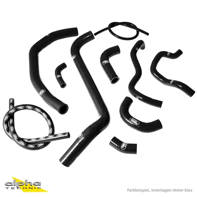 Schneller Versand SAMCO SPORT Siliconschlauch Kit schwarz passend für Honda CBR600RR 2003-2004