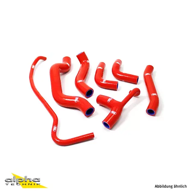 SAMCO SPORT Siliconschlauch Kit rot passend für Ducati Monster 821S EURO 3 / 1200S R EURO 3 2014–2016 Echt