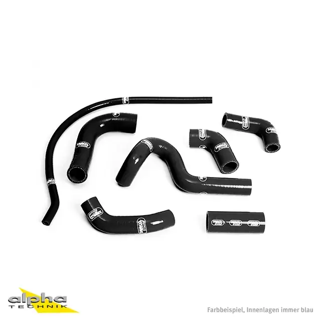 Markenprodukt SAMCO SPORT Siliconschlauch Kit schwarz passend für Ducati 749R 999R S Modelljahr 2004-2007