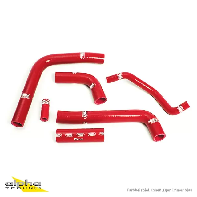Sale SAMCO SPORT Siliconschlauch Kit rot passend für Yamaha YZF600R6 RJ03 1999-2002