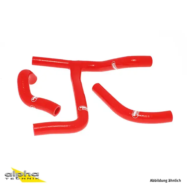 Highlight SAMCO SPORT Siliconschlauch Kit Y-Stück Race Design rot passend für Suzuki RMZ450 2008-2014