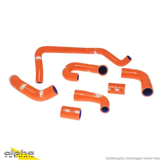 Versand Am Gleichen Tag SAMCO SPORT Siliconschlauch Kit orange passend für KTM 990 Super Duke R 2008-2014