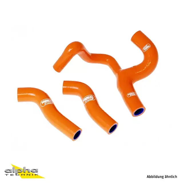 Highlight SAMCO SPORT Siliconschlauch Kit Thermostat Bypass orange passend für KTM EXCF250 XCFW250 2008-2011