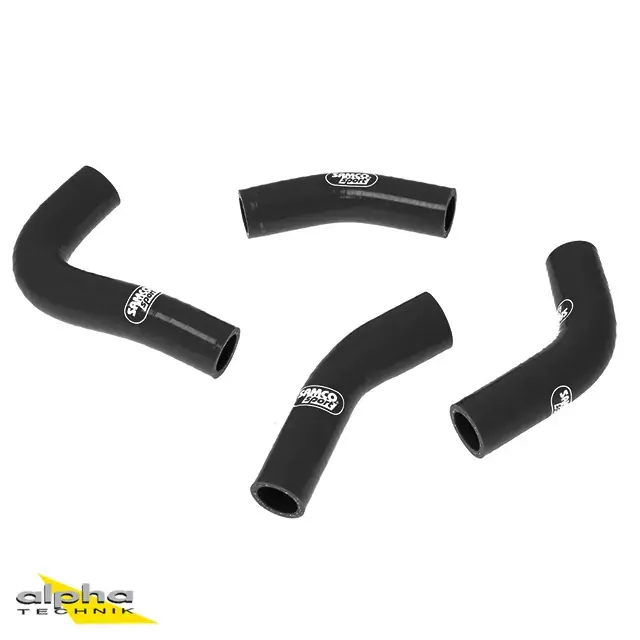 Kostenloser Versand SAMCO SPORT Siliconschlauch Kit schwarz passend für Yamaha RD350LC (1983–1995)