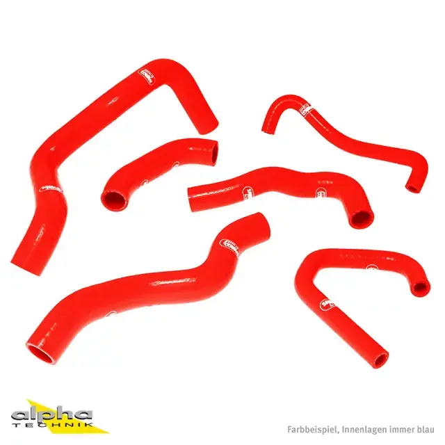 Nur Heute SAMCO SPORT Siliconschlauch Kit rot passend für Kawasaki ZX6R 2009-2023