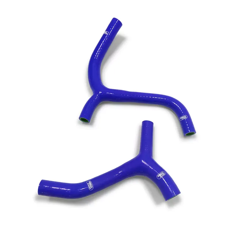 SAMCO SPORT Siliconschlauch Kit Y-Stück Race Design blau passend für Kawasaki KX450F 2019-2023 Mega-Angebot