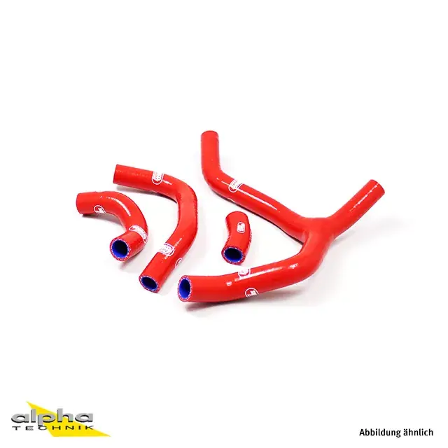 Echt Samco Sport Siliconschlauch Kit Y-Stück Race Design Rot passend für Honda CRF450R 2013–2014