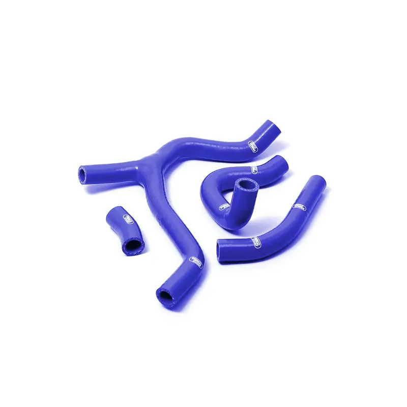 Jetzt Kaufen SAMCO SPORT Siliconschlauch Kit Y-Stück Race Design blau passend für Honda CRF450R CRF450RE 2015-2017