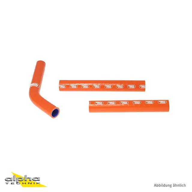 SAMCO SPORT Siliconschlauch Kit orange passend für KTM 125 SX 150 SX 150 XC und Husqvarna TC125 Schneller Versand