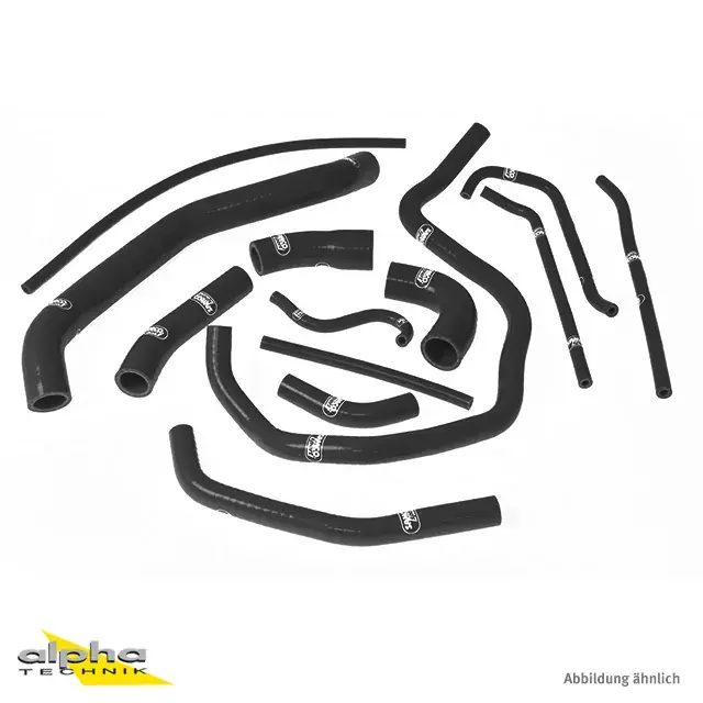 Sonderangebot SAMCO SPORT Siliconschlauch Kit schwarz passend für Yamaha YZF1000R1 RN09 2002-2003