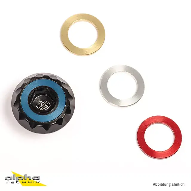 Expressversand GILLES Öleinfüllschraube M20x2,5 schwarz passend für Kawasaki, Suzuki, Triumph, Yamaha