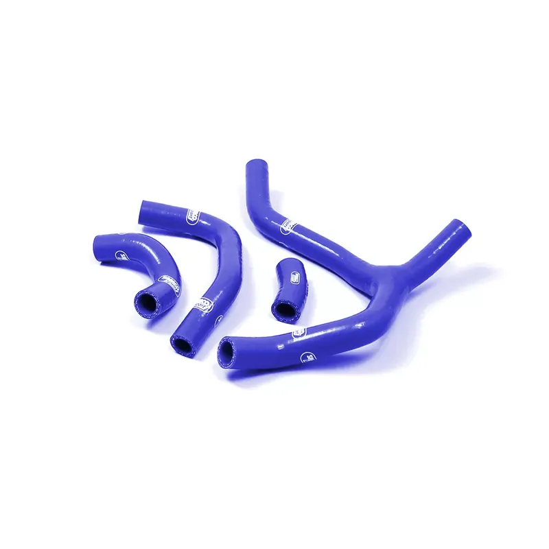 Markenprodukt SAMCO SPORT Siliconschlauch Kit Y-Stück Race Design blau passend für Honda CRF450R 2013-2014