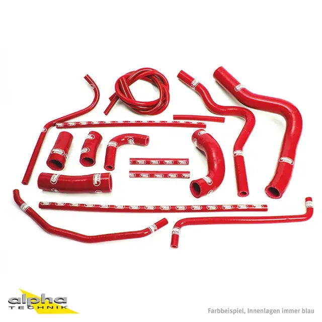 Solange Der Vorrat Reicht SAMCO SPORT Siliconschlauch Kit rot passend für Yamaha YZF1000R1 2004-2006