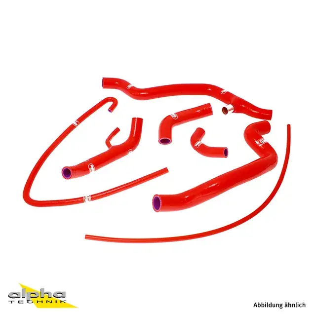 Must-Have SAMCO SPORT Silikonschlauch Kit Race Thermo Bypass Kit rot passend für Ducati 848 2008-2014