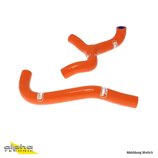 SAMCO SPORT Siliconschlauch Kit Y-Stück Race Design rot passend für KTM 65 SX 2009-2015 Neu Im Sortiment
