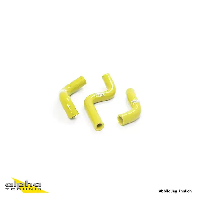 SAMCO SPORT Siliconschlauch Kit gelb passend für Kawasaki KX85 KX112 KX100 Abverkauf