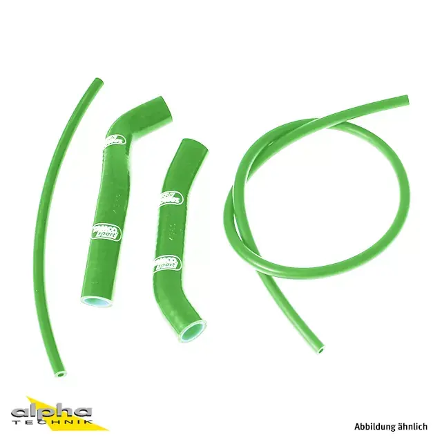 SAMCO SPORT Siliconschlauch Kit grün passend für Kawasaki KR1 1988–1991 Garantierte Lieferung