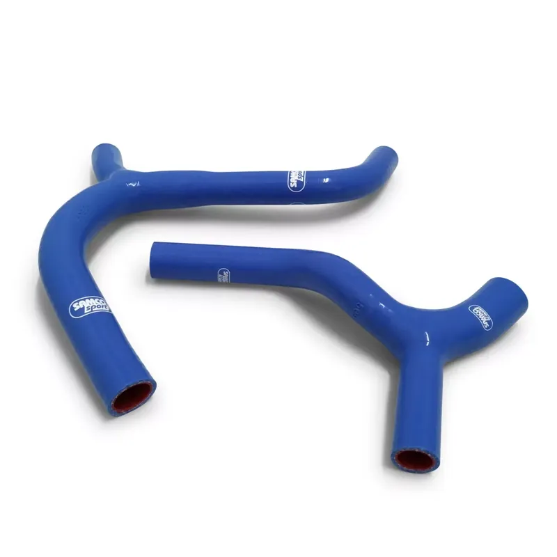 SAMCO SPORT Siliconschlauch Kit Y-Stück Race Design blau passend für Kawasaki KX450F 2016-2018 Begrenztes Angebot