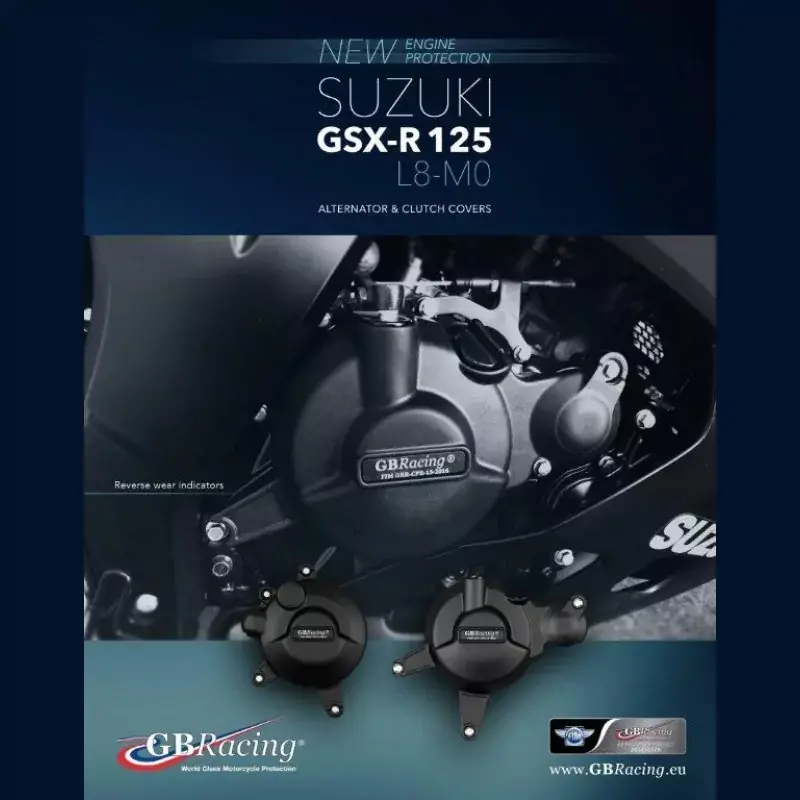 Neu Im Sortiment GB Racing Motor Protektor Set passend für Suzuki GSX-R 125 / GSX-S 125 ab 2017