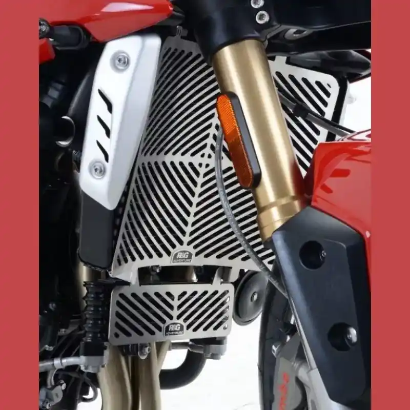 R&G Ölkühler Kühlergitter Edelstahl passend für Triumph Speed Triple 1050 / S / R / RS ab 2011 Abverkauf