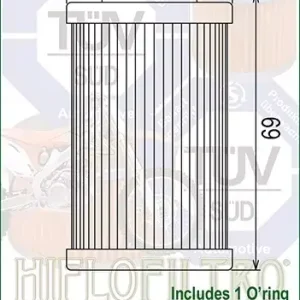 Kostenloser Versand Hiflo Ölfilter HF655