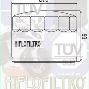 Kostenfreie Lieferung Hiflo Ölfilter HF552