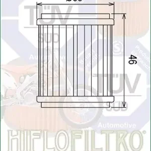 Abverkauf Hiflo Ölfilter HF141 passend für Yamaha, TM Racing, Fantic, HM MOTO, Rieju, MBK