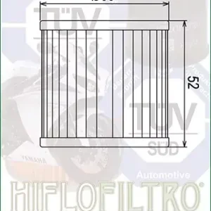 Neue Kollektion Hiflo Ölfilter HF125 passend für Kawasaki Modelle (alternative Champion 089324)